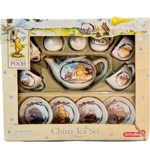New Vintage Classic Winnie The Pooh Schilling China Tea Set Tigger Piglet Eeyore